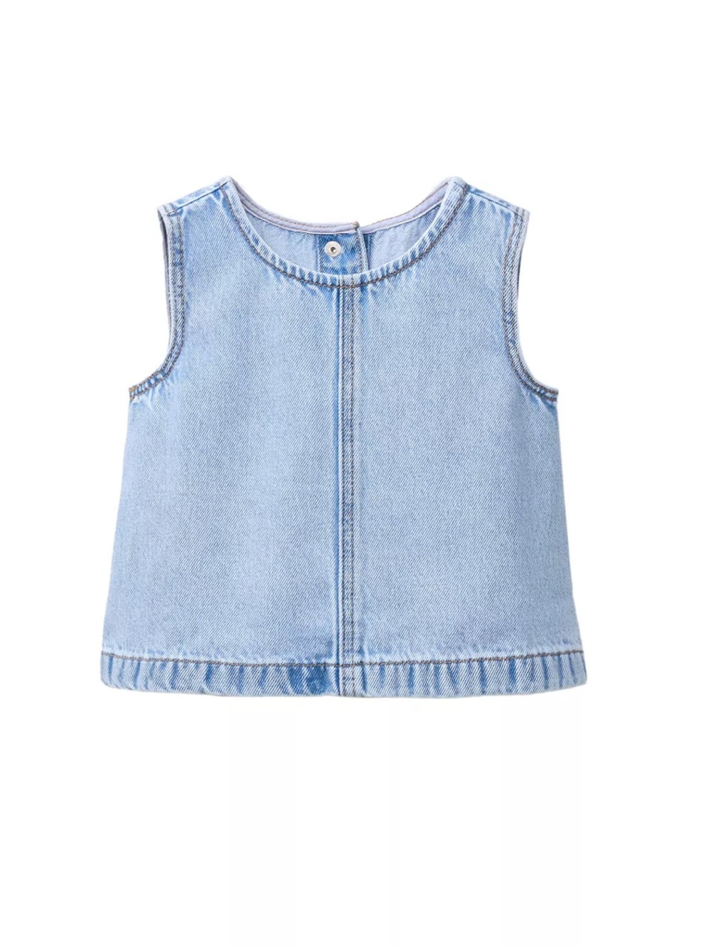 Zara Light Blue Denim Tank Top for Kids